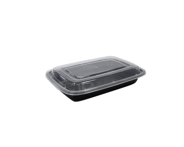 16OZ PLASTIC FOOD CONTAINER WITH LID (RECTANGULAR)