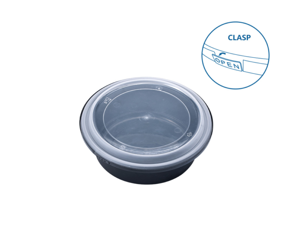 24OZ FOOD CONTAINER  WITH LID (CLASP)