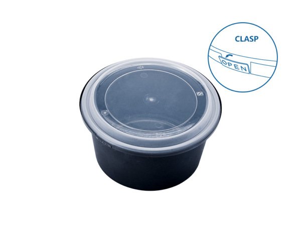 34OZ FOOD CONTAINER  WITH LID (CLASP)