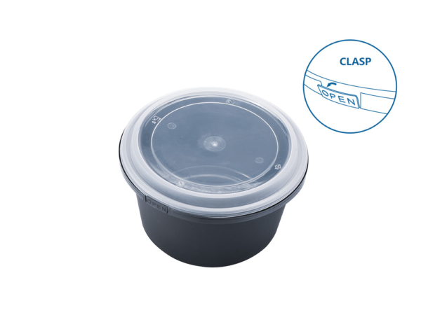 60 OZ FOOD CONTAINER  WITH LID (CLASP)