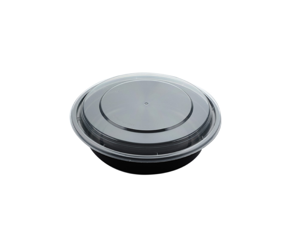 24OZ PLASTIC FOOD CONTAINER WITH LID (ROUND)