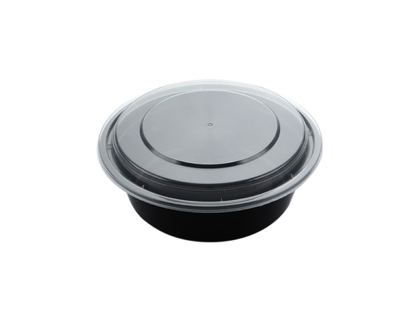 32OZ PLASTIC FOOD CONTAINER WITH LID (ROUND)
