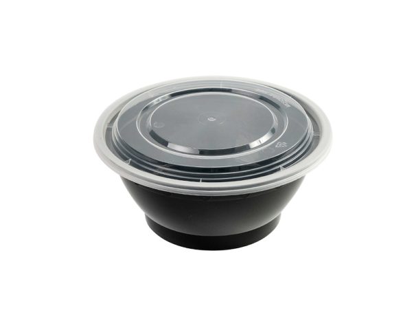 32OZ PLASTIC FOOD CONTAINER  WITH LID(BOWL)