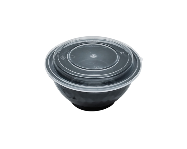 36OZ PLASTIC FOOD CONTAINER WITH LID(BOWL)