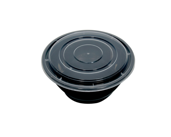 42OZ PLASTIC FOOD  CONTAINER WITH LID(BOWL