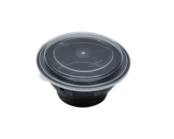 42OZ PLASTIC FOOD CONTAINER  WITH LID(BOWL)