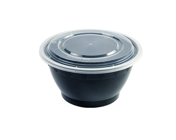 48OZ PLASTIC FOOD CONTAINER  WITH LID(BOWL)
