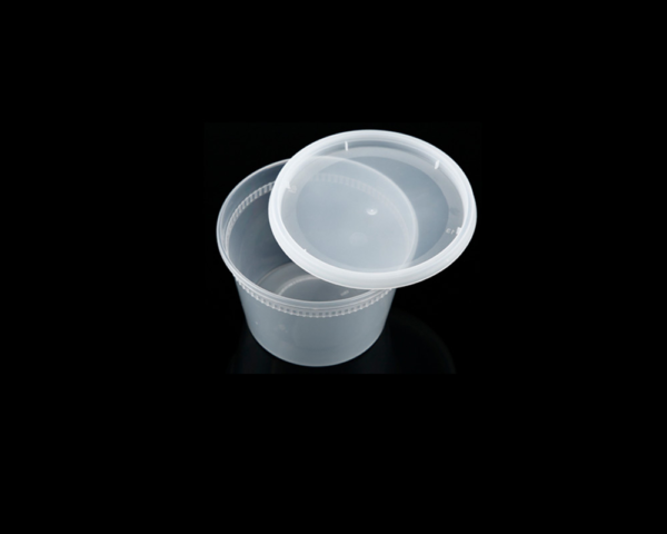 16OZ PLASTIC FOOD CONTAINER WITH LID (SOUP CUP)