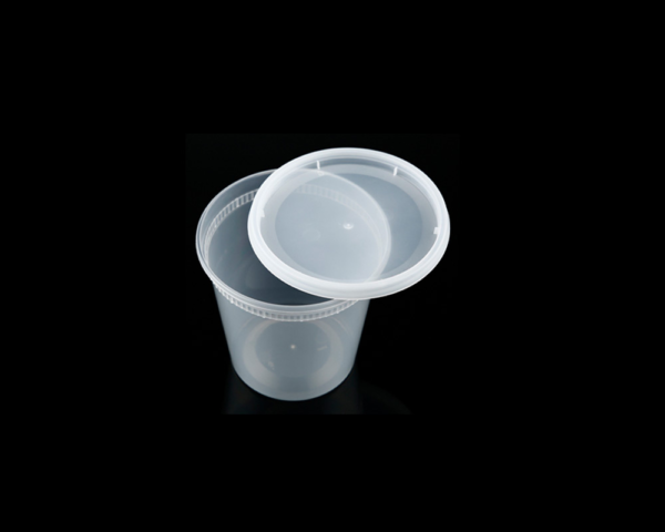 24OZ PLASTIC FOOD CONTAINER WITH LID (SOUP CUP)